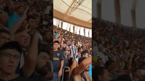 Torcida do Botafogo chamado a do Flamengo de "TORCIDA DE TEATRO"