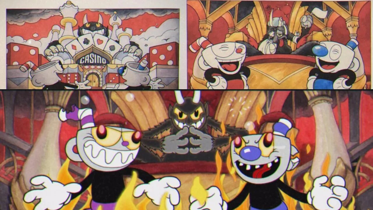 Cuphead - Introduction + 2 Endings