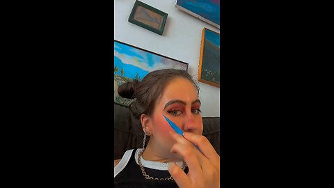 #makeup #eyeliner #blueeyeliner #beauty