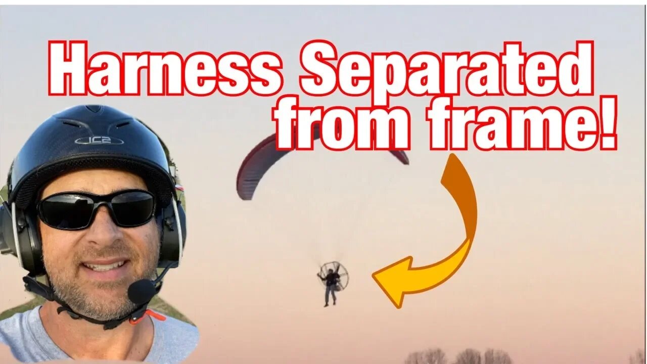 Paramotor Harness FAIL... Shout out at the end to subscribers and friends