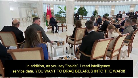 Lukashenko to Western journo: "Your governments trying to drag Belarus into this war"