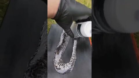 Abstract Acrylic Pour Art #shorts
