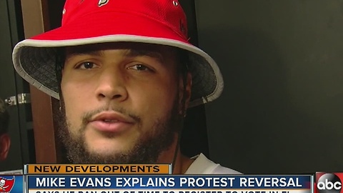Mike Evans explains protest reversal