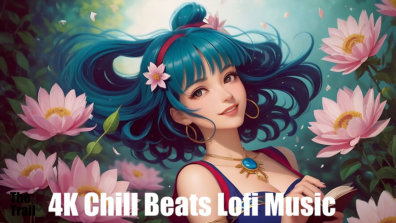 Chill Beats Music - Lofi Selfcare Sunday | (AI) Audio Reactive Cinematic Anime | Blooming