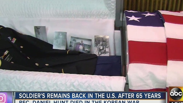 Remains of Pfc. Daniel Hunt, killed in Korea, find final resting place in Arizona 65 years later