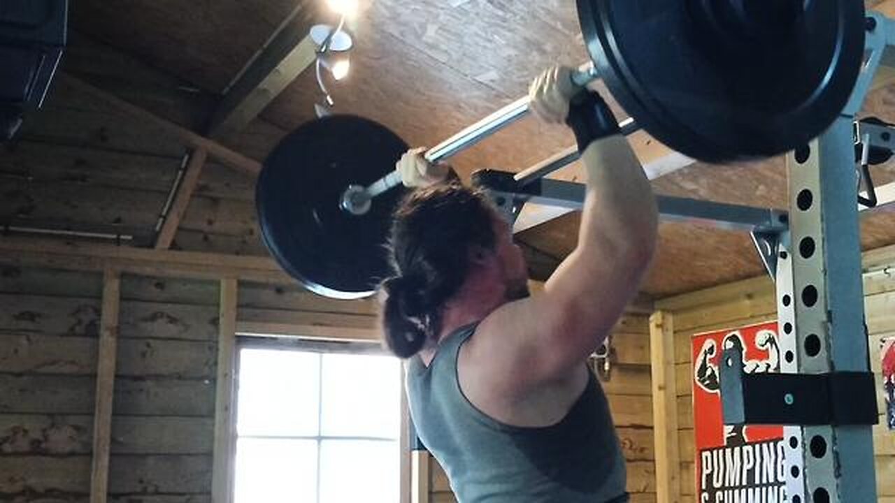 3x10 57.5 Kg Overhead Press. Last Set.