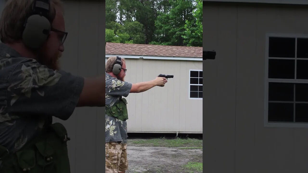 CZ-75 pistol shooting #shorts #gun #9mm #pistol #coldwar #czech #ussr #shooting