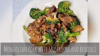 Quick and Easy Mongolian Pork with Mushroom and Broccoli Recipe