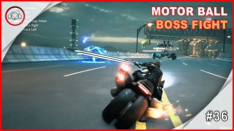 Final Fantasy VII Remake, Cap 18, Motor Ball Boss Fight, Gameplay #36 PT BR