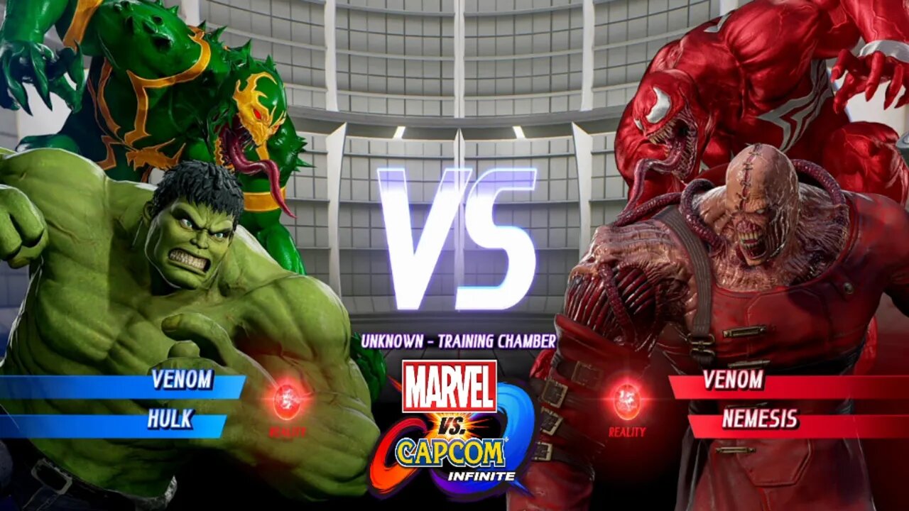 Venom & Hulk VS Venom & Nemesis Marvel vs Capcom Infinite