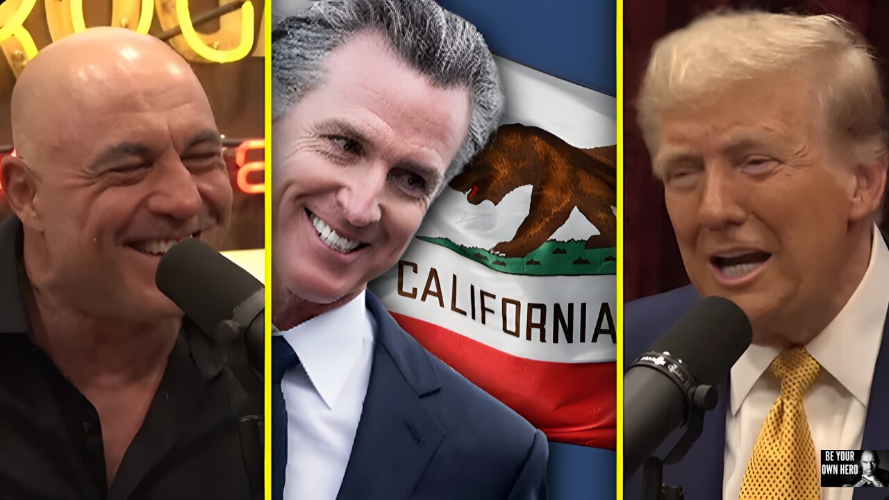 Trump On Gavin NewSCUM's California "Stupid" | Joe Rogan & Donald Trump