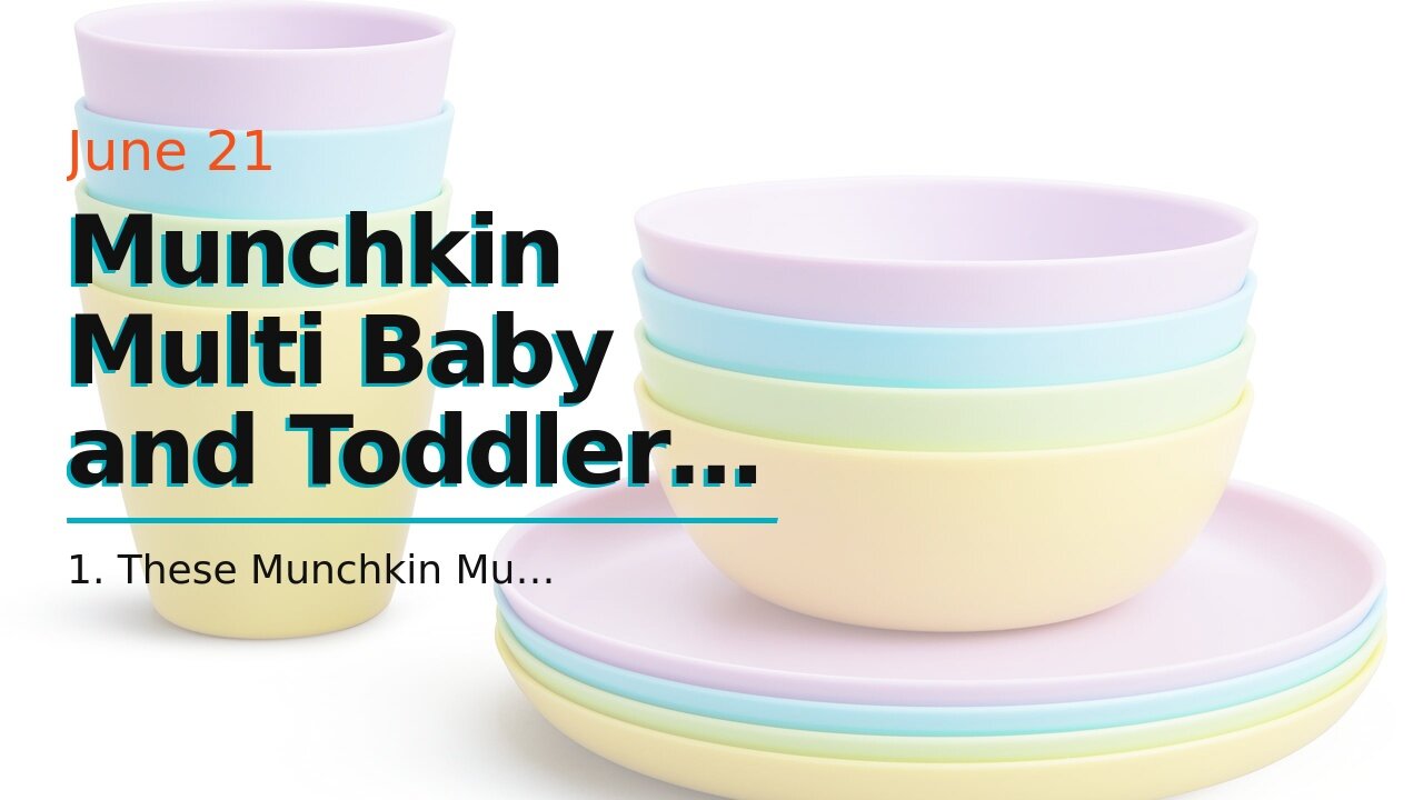 Munchkin Multi Baby and Toddler Bowls, 8 Pack