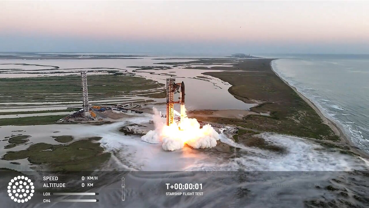 SpaceX - Liftoff of Starship!