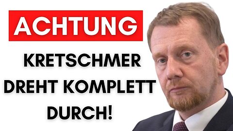 Videobeweis: Kretschmer rastet aus, weil Trump den Krieg beendet@Alexander Raue🙈
