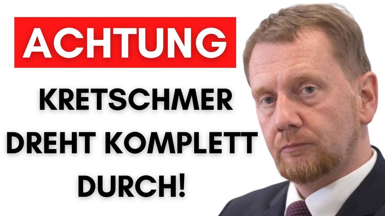 Videobeweis: Kretschmer rastet aus, weil Trump den Krieg beendet@Alexander Raue🙈