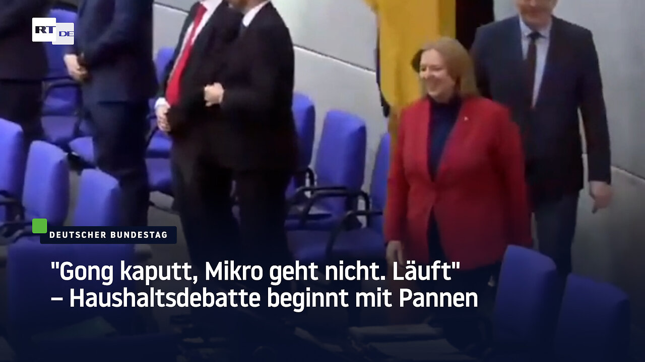 "Gong kaputt, Mikro geht nicht. Läuft" – Haushaltsdebatte beginnt mit Pannen