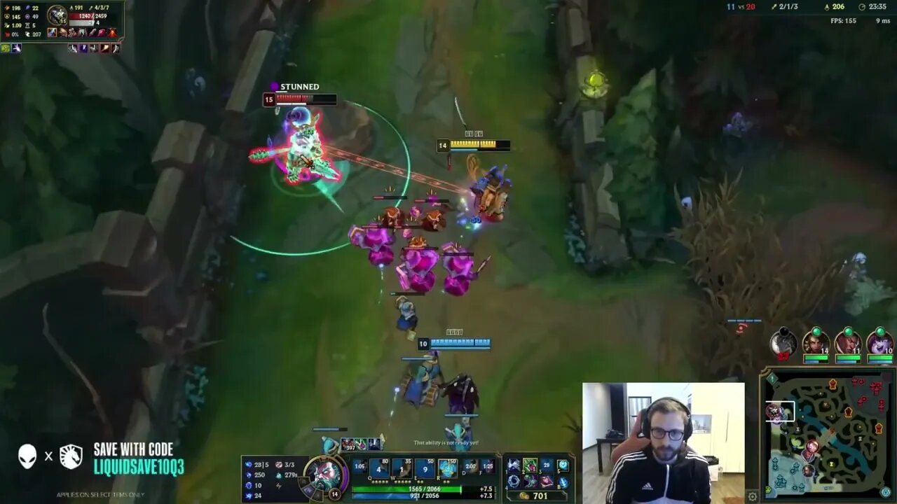 TL Bjergsen shows his perma stun zilean trick