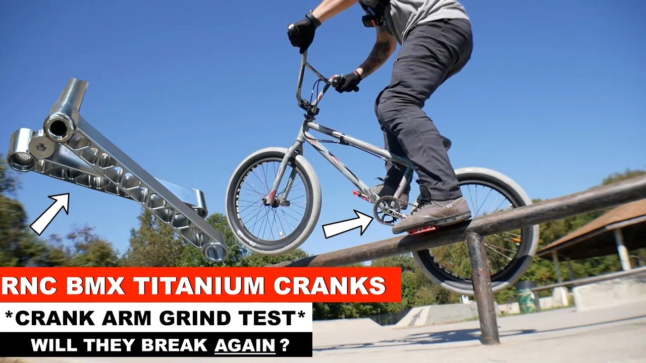 ** WILL THESE TITANIUM CRANKS BREAK TOO ? ** (Rnc Bmx Super Lite Cranks V2)