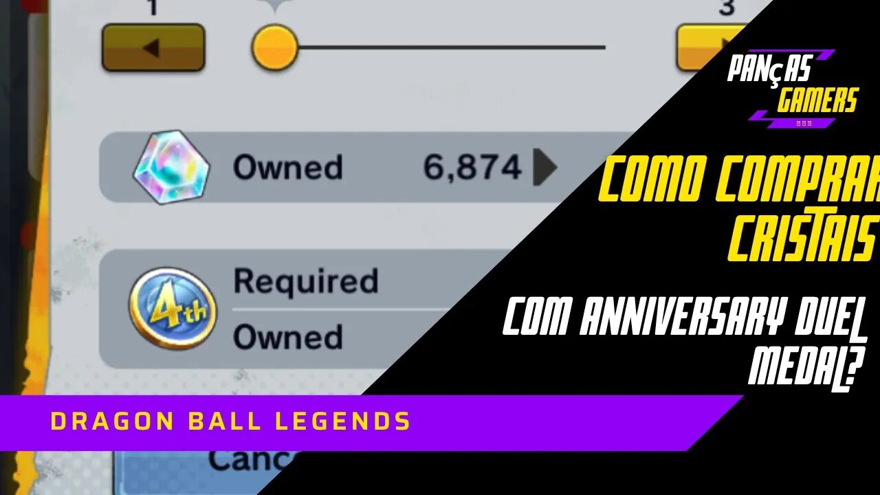 COMO COMPRAR CRISTAIS COM A ANNIVERSARY DUEL MEDAL NO DRAGON BALL LEGENDS