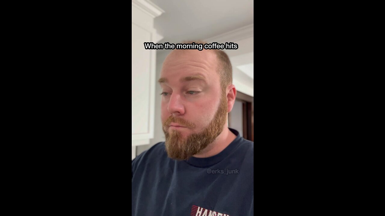 Dads drinking coffee in the morning
