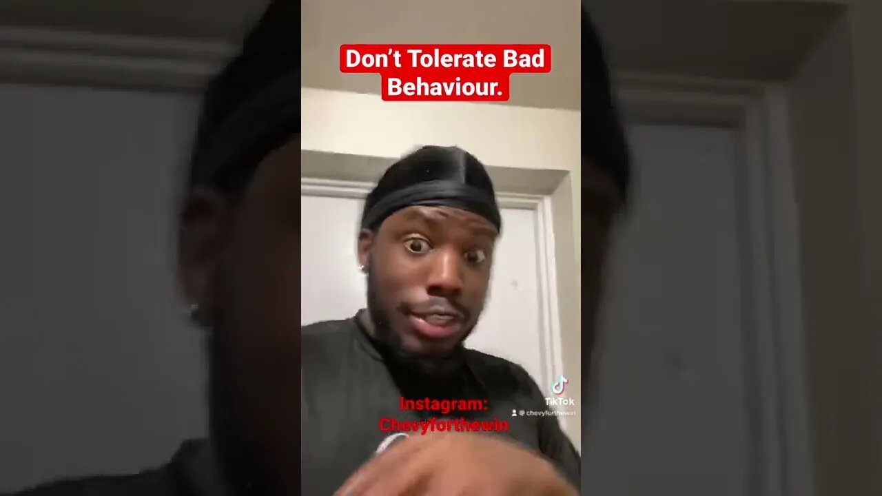 Don’t Tolerate Bad Behaviour. #shorts