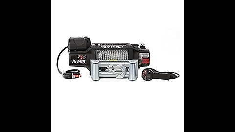 Rock-Hulk 13500 lb Waterproof Synthetic Rope Winch Load Capacity Electric Winch Kit,Winch with...