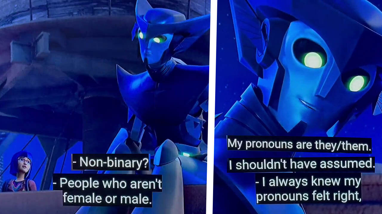 "Transformers: EarthSpark" pushing the Trans agenda on your Kids! 🤖 ️‍⚧️👧👦