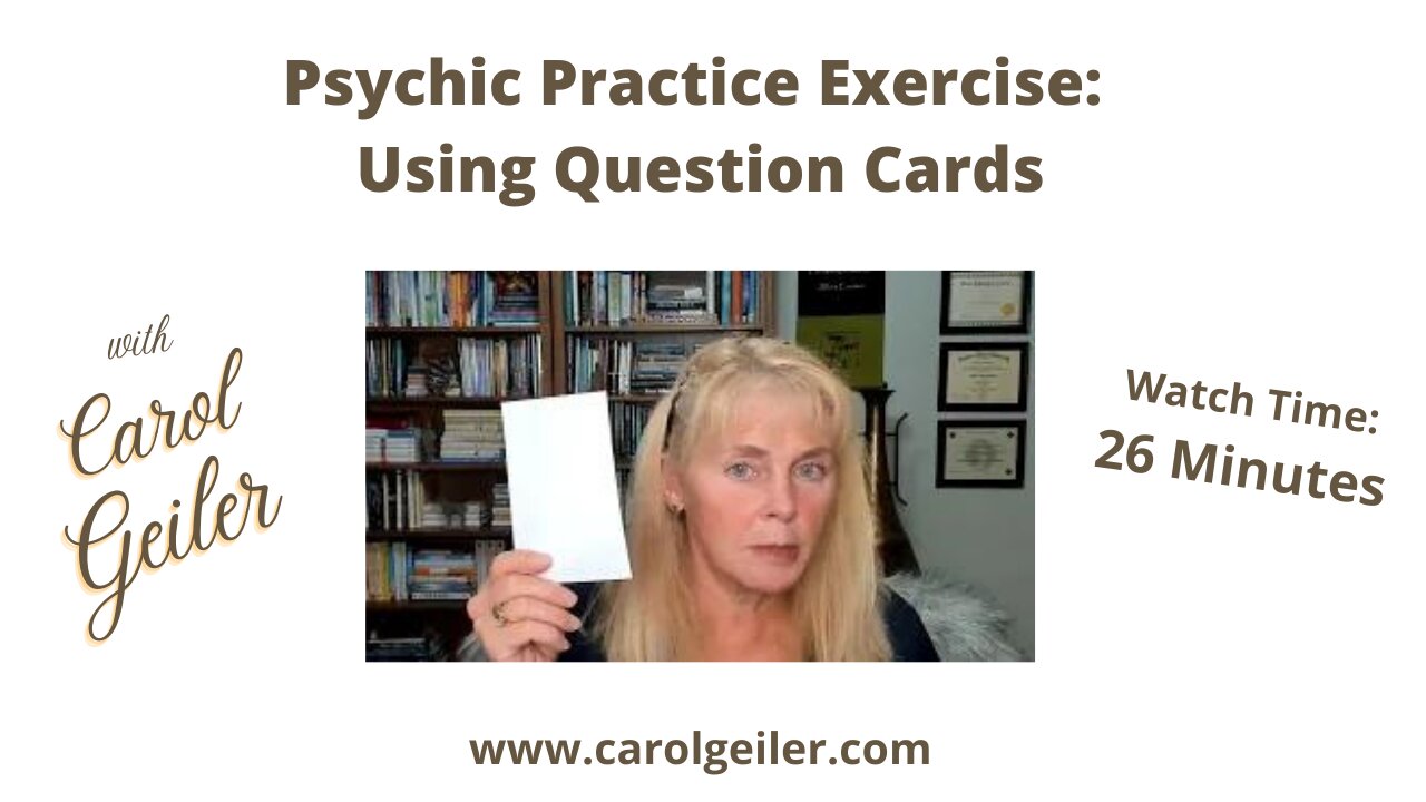 Psychic Practice Exercise: Using Question Cards