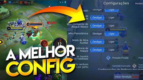 TESTEI A MELHOR CONFIGURAÇÃO PRA JOGAR DE WANWAN NO MOBILE LEGENDS