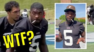 Video Of USFL Player Smoking Cigarette In Practice Goes Viral