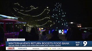 Community Food Bank gets boost as Winterhaven lights up again