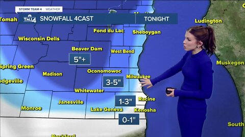 Rain expected Wednesday, snow moves in overnight