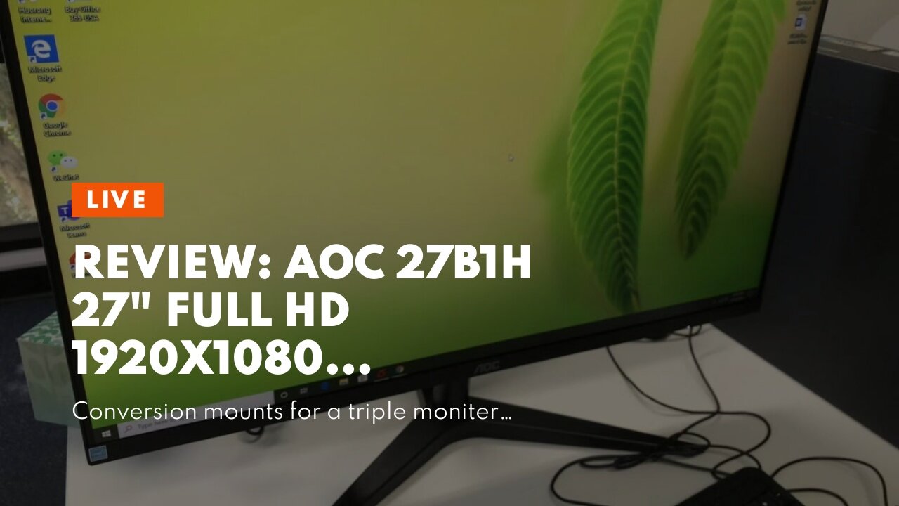 Review: AOC 27B1H 27" Full HD 1920x1080 Monitor, 3-Sided Frameless, IPS Panel, HDMIVGA, Flicke...