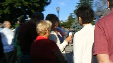 The line front to back at the Romney Ryan St Anselm event 8 20 12