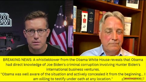 BREAKING NEWS: A whistleblower from the Obama White House reveals that Obama