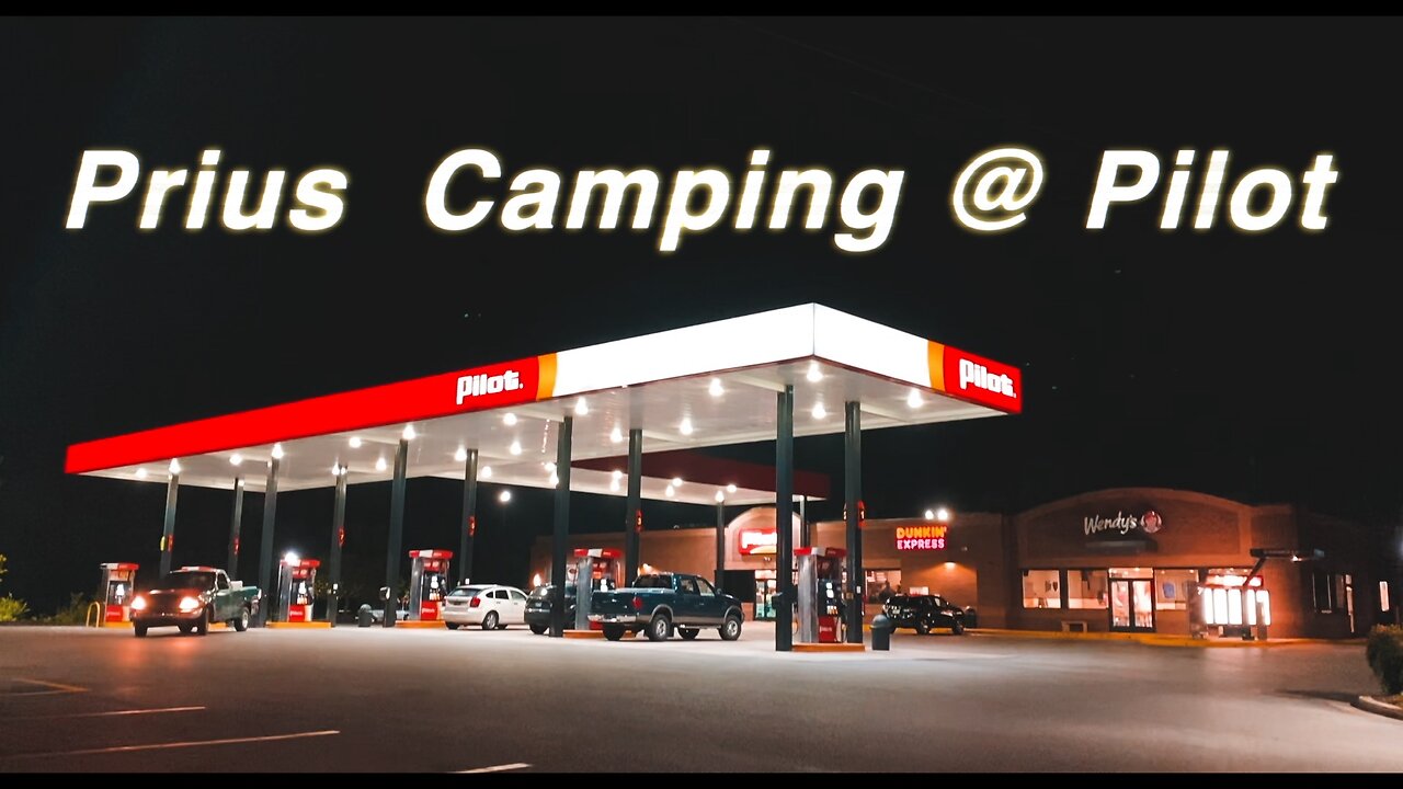 Car Camping in a Prius at Pilot Gas Station - Stan & Flan