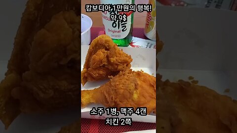 1만원의 행복, 토요일 치킨 2쪽에 쏘맥 한잔! 캔맥주4, 소주한병