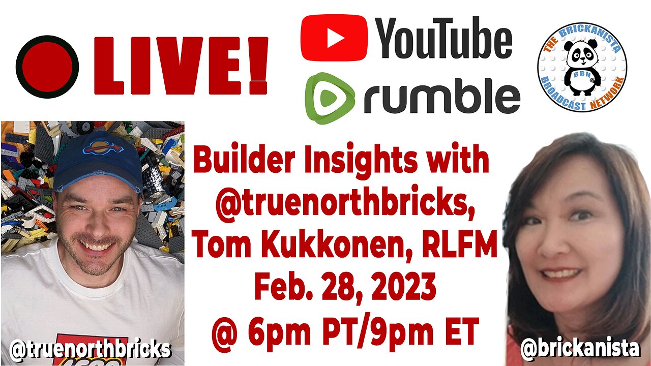 LEGO Builder Insights with @truenorthbricks, Tom Kukkonen, RLFM!