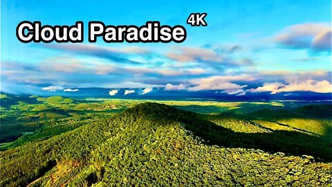 Cloud Screensaver 4K - Relaxing Peaceful Views￼ - Blue Ridge Mountain View’s - Ambient