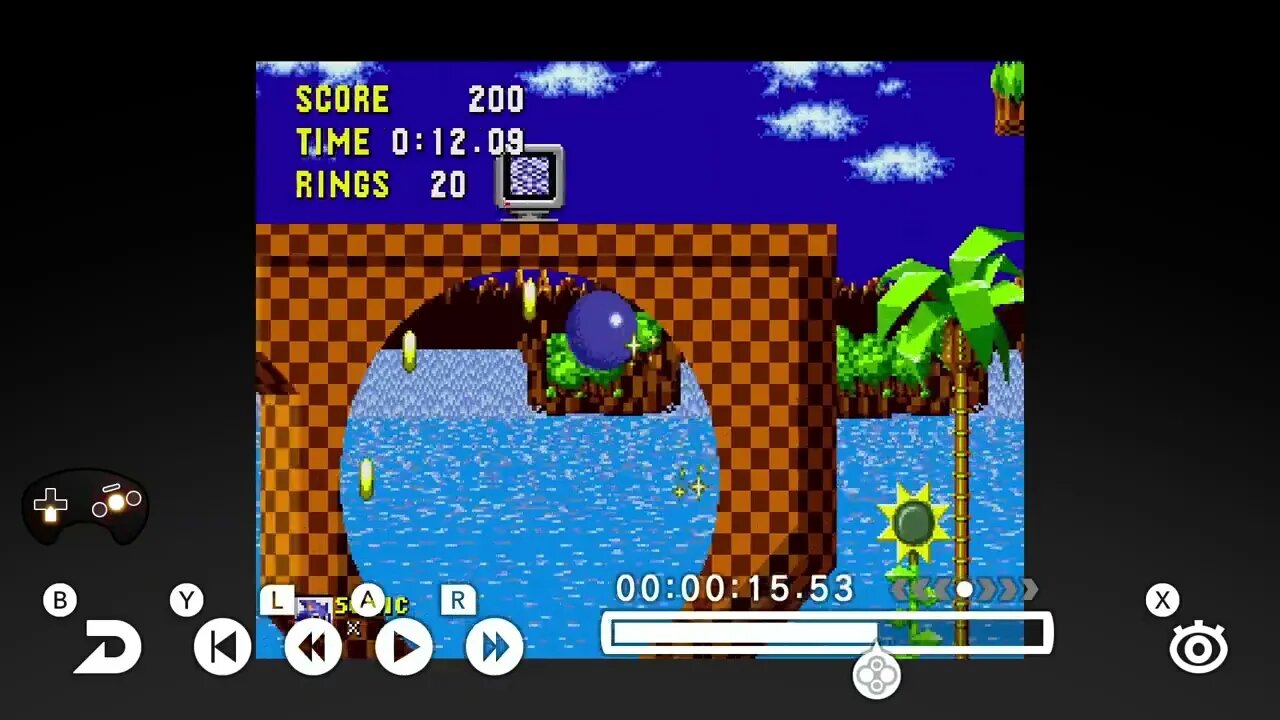SEGA AGES Sonic 1 Green Hill Time Attack (World Record replay) 0:19.60 by SonicKings