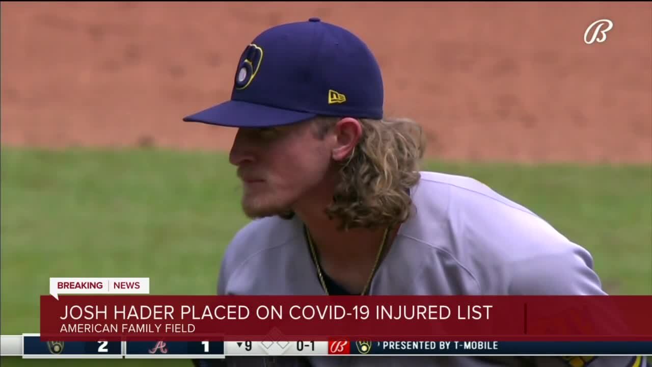 Brewers pitcher Josh Hader placed on injured list due to COVID-19