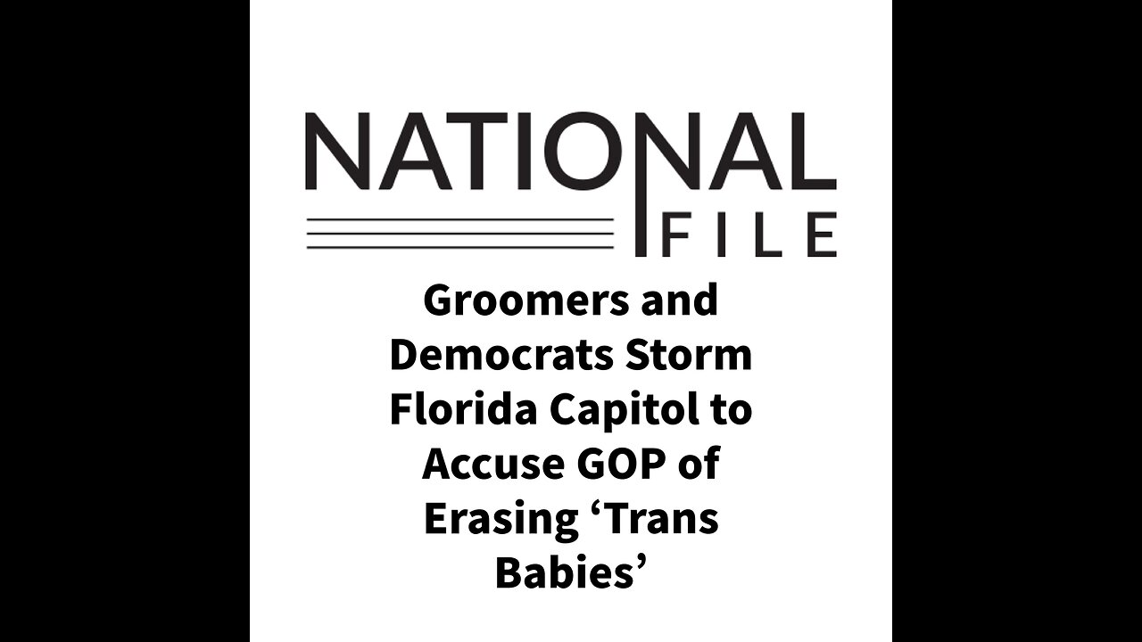 Groomers and Democrats Storm Florida Capitol to Accuse GOP of Erasing ‘Trans Babies’