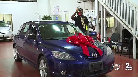 Vehicles for Change gifts father with a new car for the holidays