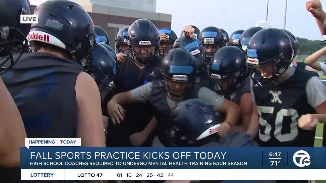 High school football coach discusses mental health training for student athletes