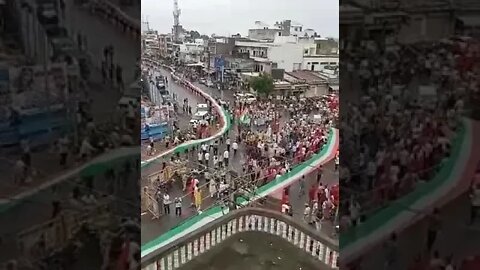 3km long india's flag rally in pali city | india's biggest flag ever | aajadi ka mahotsav