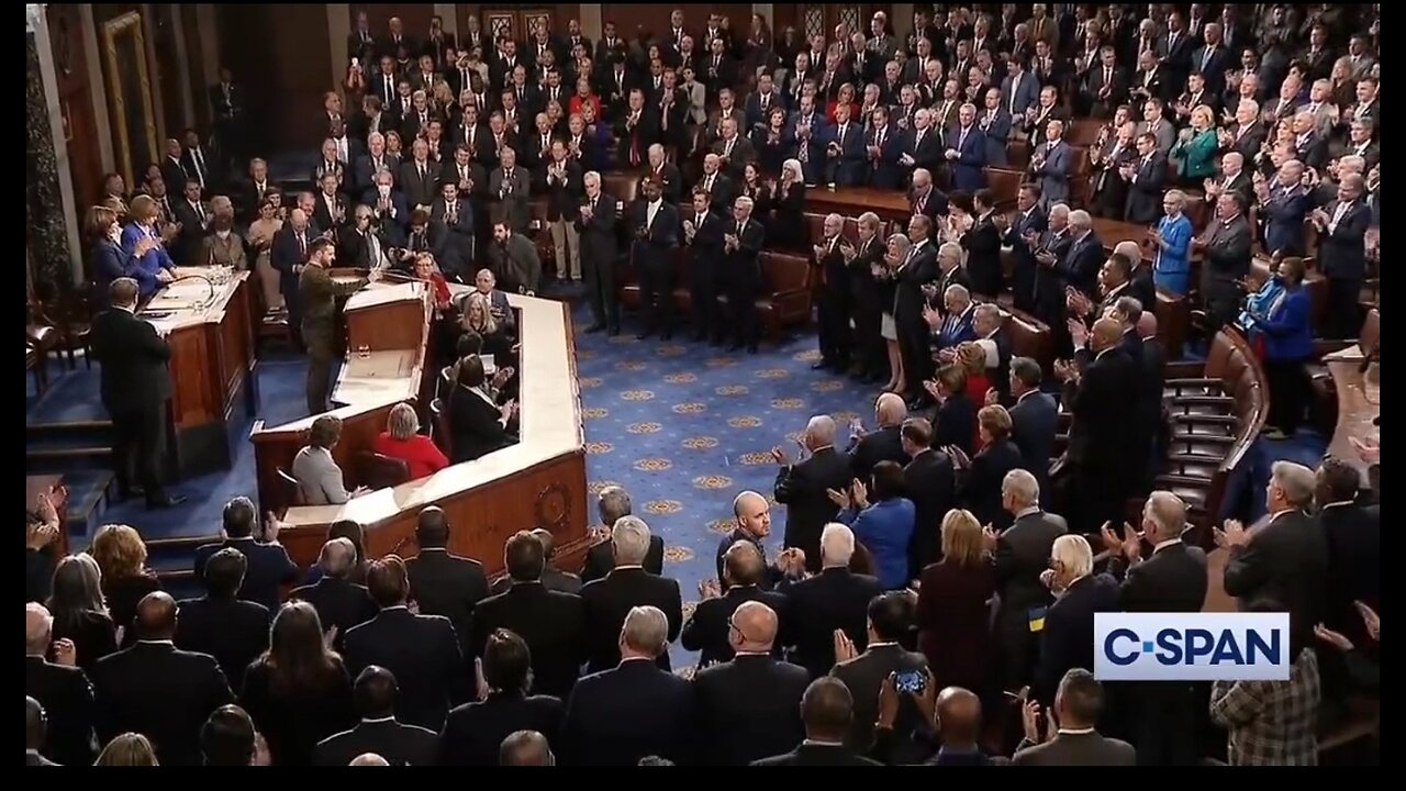 Zelensky Receives A Standing Ovation From Congress