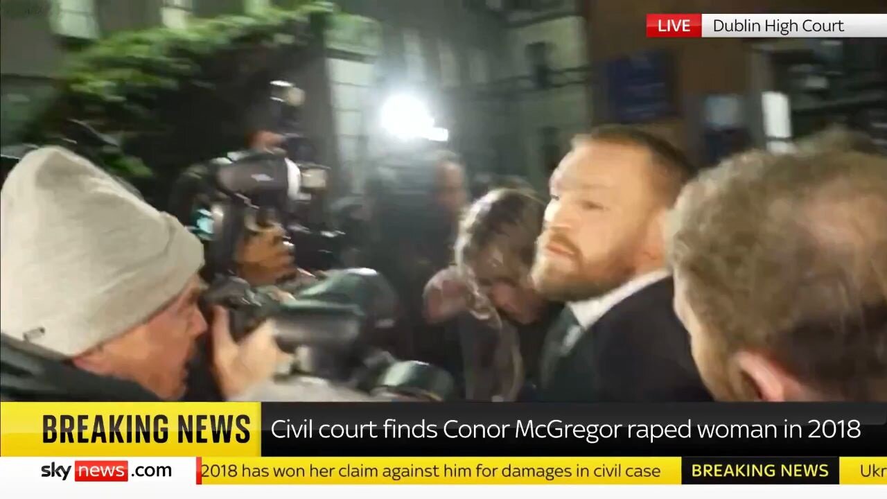 UFC Superstar Connor McGregor Is Found Liable For Raping A Woman In A Dublin Hotel