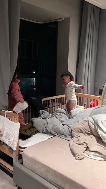 two kids playing together | baby girls fighting with each other | while playing kid started fighting