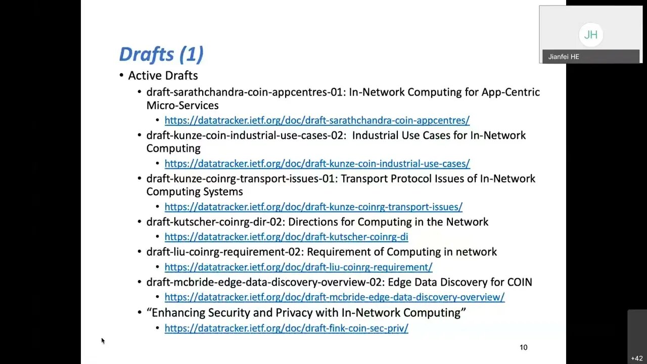 COIN Interim Meeting, 2020 04 07