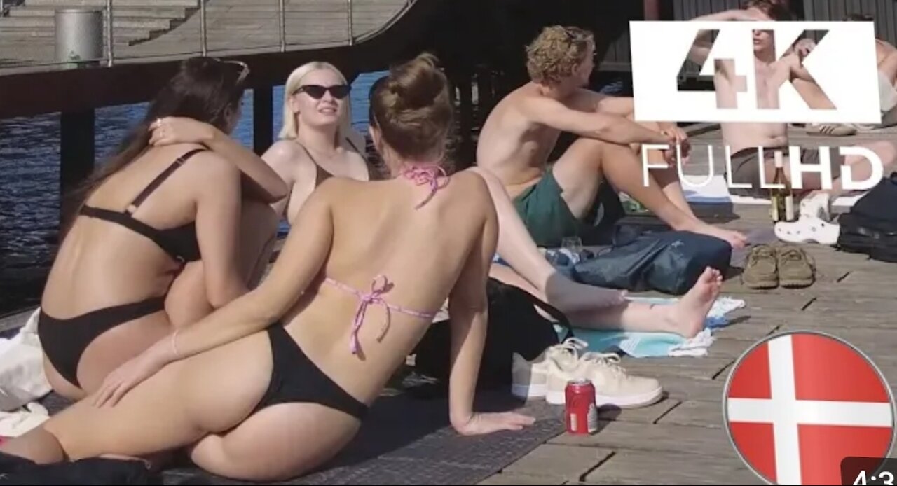 Discover Islands beach Copenhagen 4k Walking..